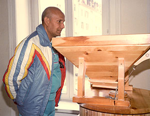 Sri Chinmoy in meiner Bäckerei Ecstasy-Sky
