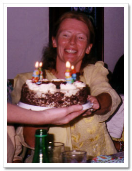 Subarata with birthday cake