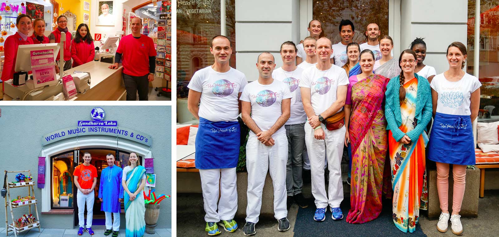 Interested in finding out more?: One of the easiest ways to get to know us better is to drop into one of the cafés, restaurants or shops owned by Sri Chinmoy's students.